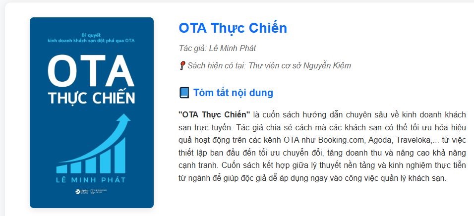 GIỚI THIỆU SÁCH: OTA THỰC CHIẾN
                                        